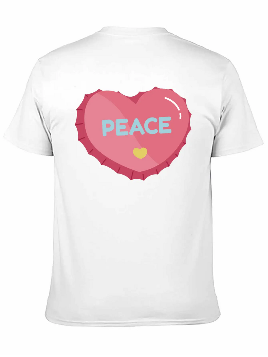 Aesthetic Heart Bottle Cap Breathable Graphic T-Shirt – Perfect For Casual Days