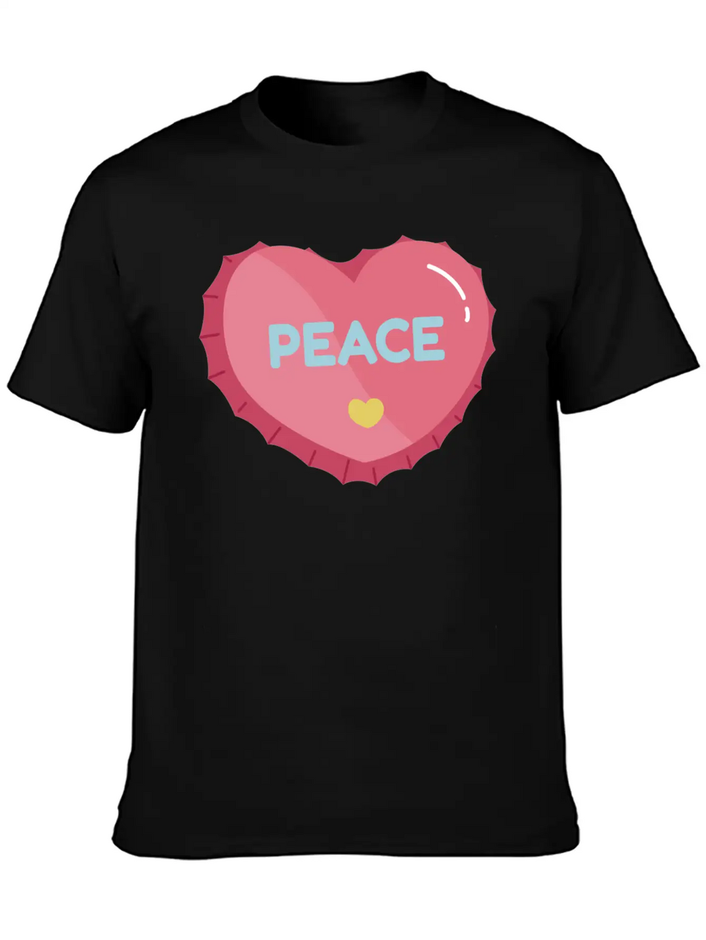Aesthetic Heart Bottle Cap Breathable Graphic T-Shirt – Perfect For Casual Days