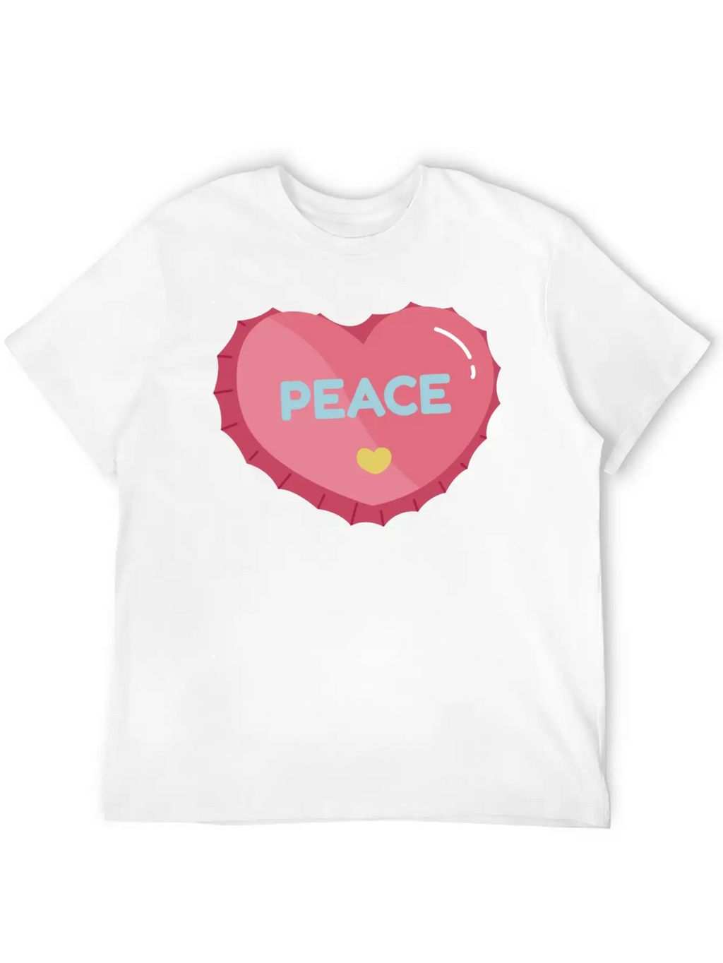 Aesthetic Heart Bottle Cap Breathable Graphic T-Shirt – Perfect For Casual Days