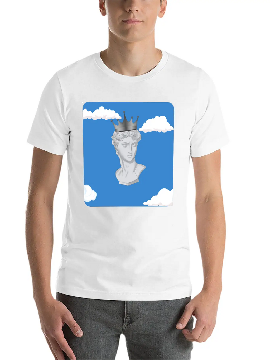 Aesthetic Statue Basic Graphic T-Shirt – Daily Comfort In Soft Cotton