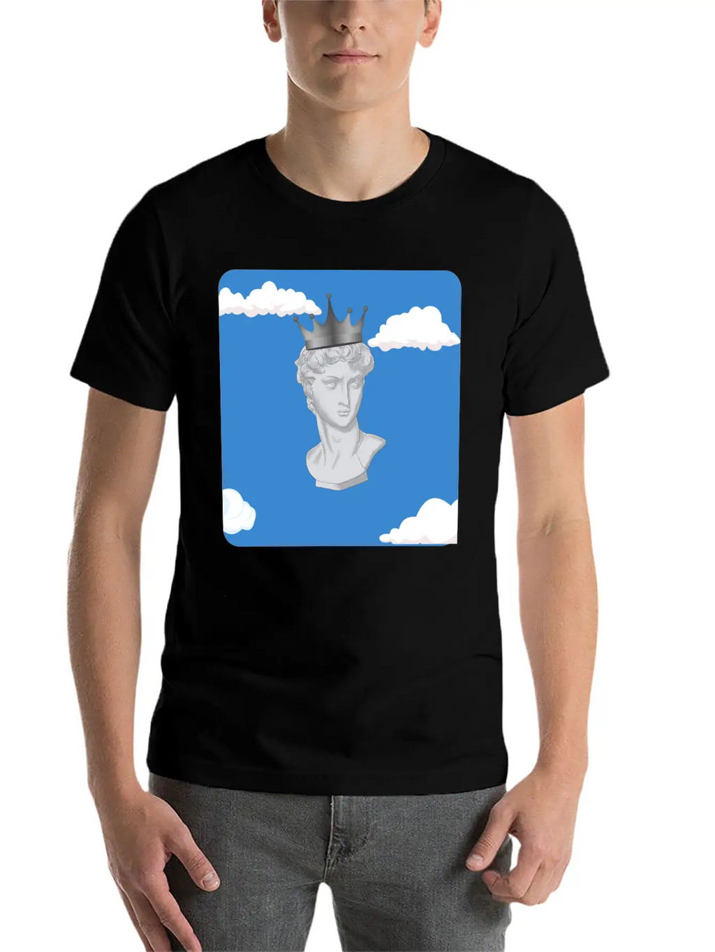 Aesthetic Statue Basic Graphic T-Shirt – Daily Comfort In Soft Cotton