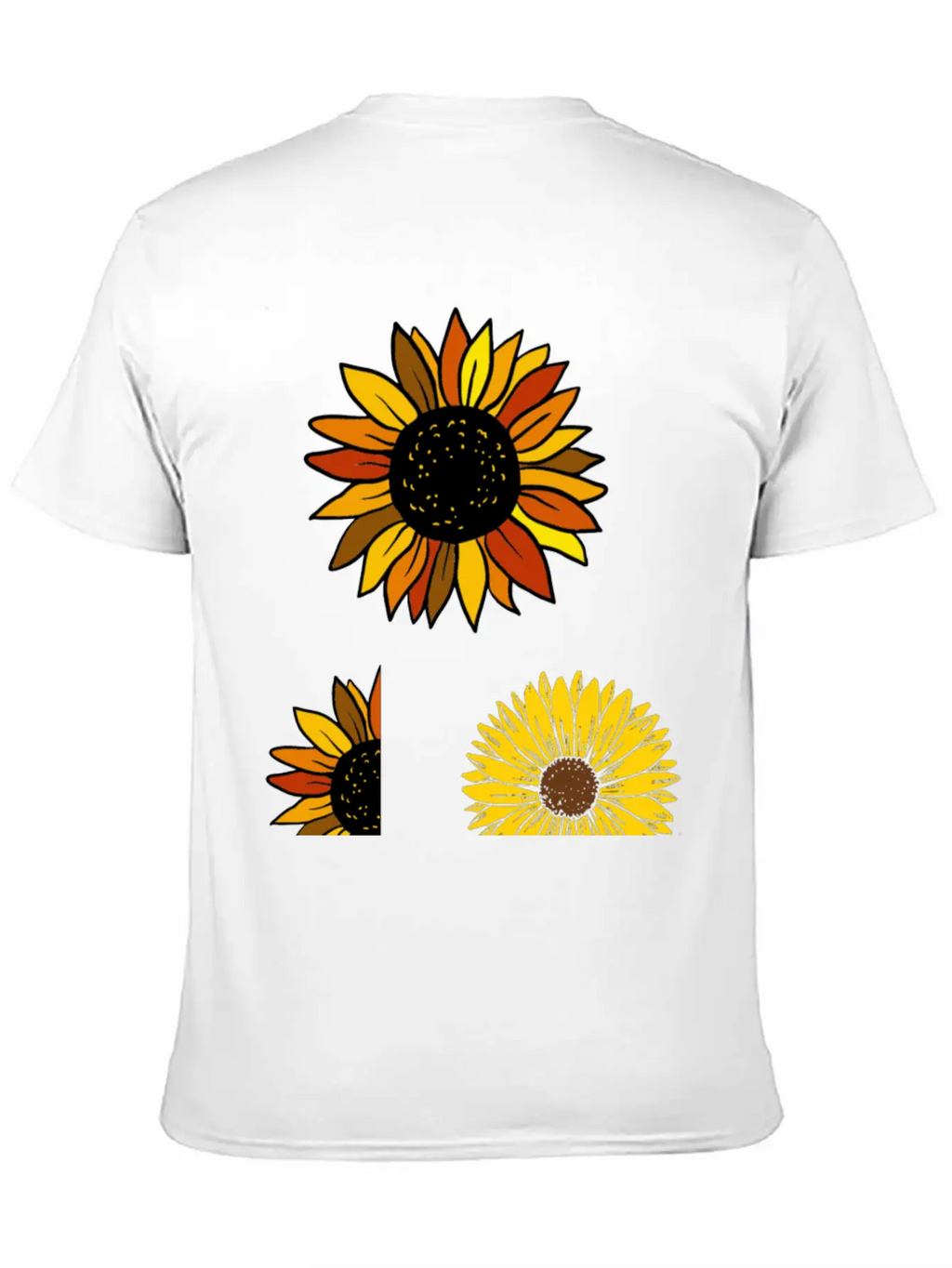 Aesthetic Sunflower Basic Graphic T-Shirt – Daily Comfort In Soft Cotton