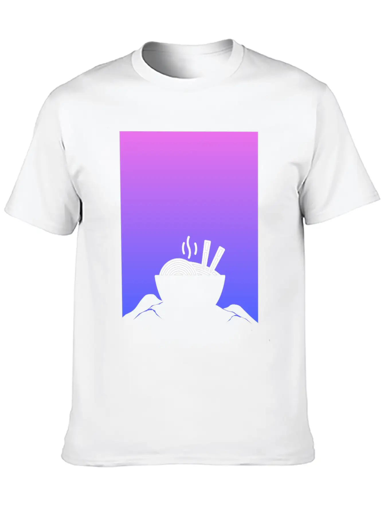 Aesthetic Vaporwave Anime Ramen Breathable Graphic T-Shirt – Perfect For Casual Days