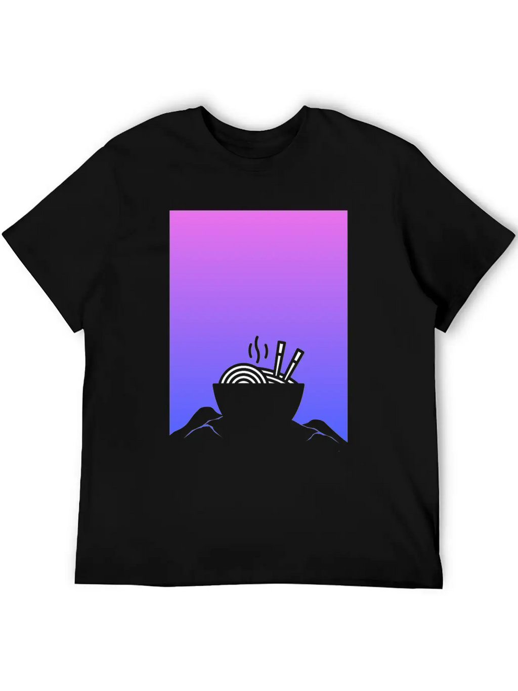Aesthetic Vaporwave Anime Ramen Breathable Graphic T-Shirt – Perfect For Casual Days