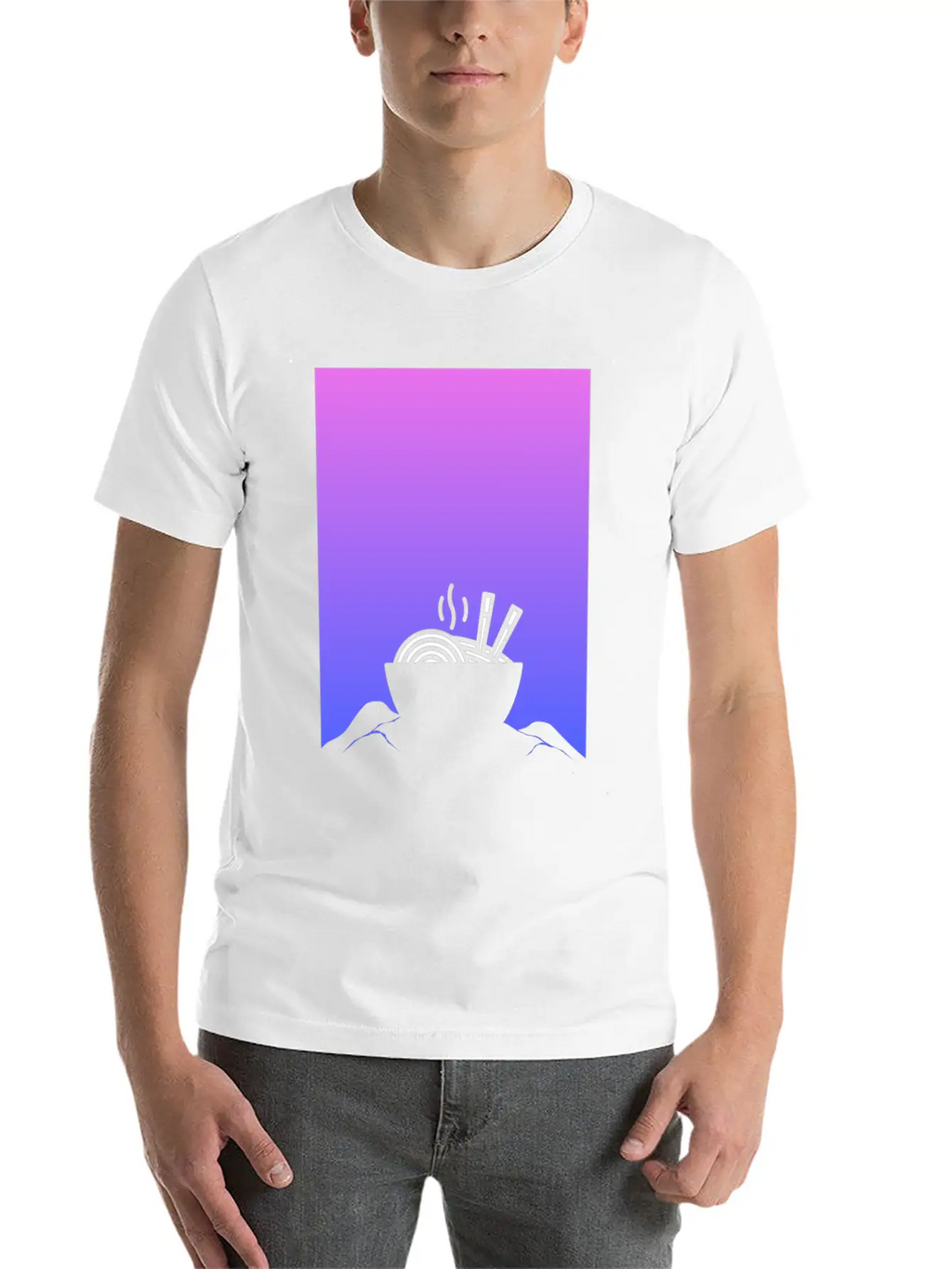 Aesthetic Vaporwave Anime Ramen Breathable Graphic T-Shirt – Perfect For Casual Days