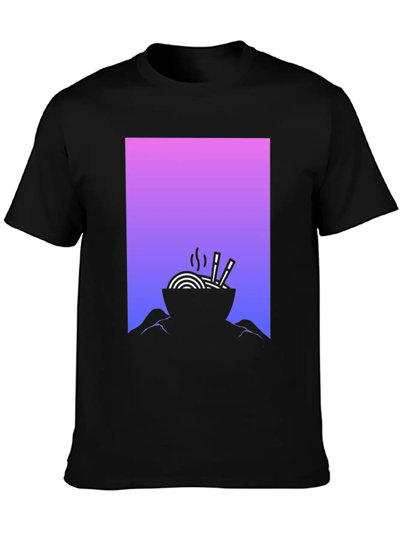 Aesthetic Vaporwave Anime Ramen Breathable Graphic T-Shirt – Perfect For Casual Days