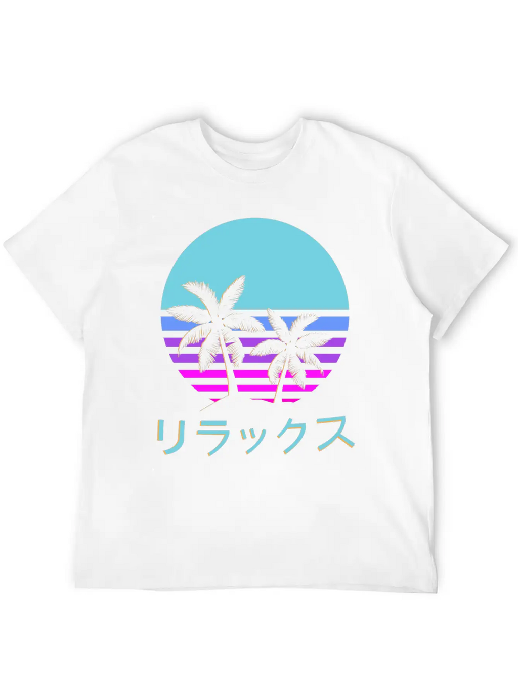 Aesthetic Vaporwave Style Retro 1980s 1990s Otaku Modern Fit Casual T-Shirt – Clean And Versatile Design