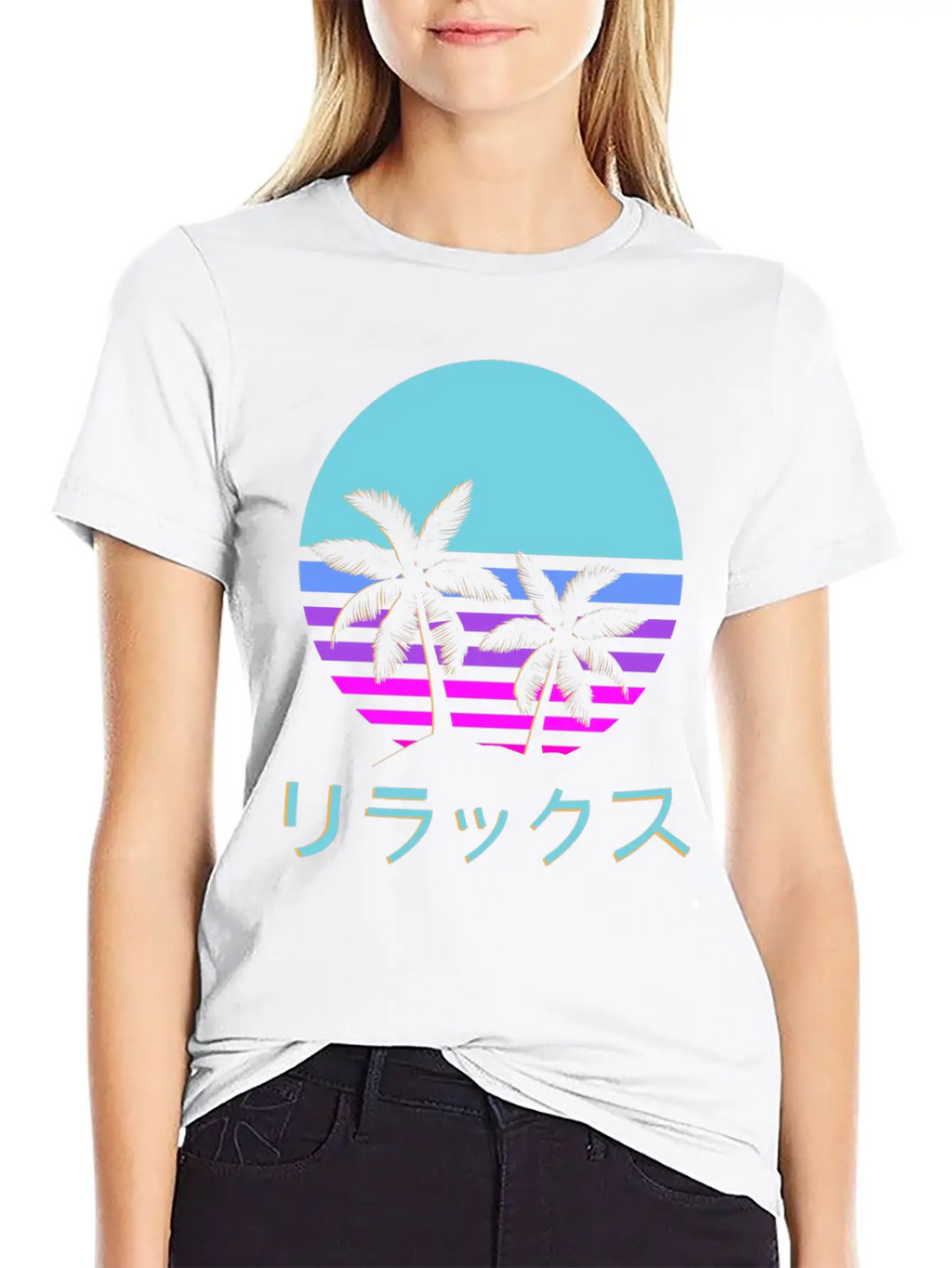 Aesthetic Vaporwave Style Retro 1980s 1990s Otaku Modern Fit Casual T-Shirt – Clean And Versatile Design