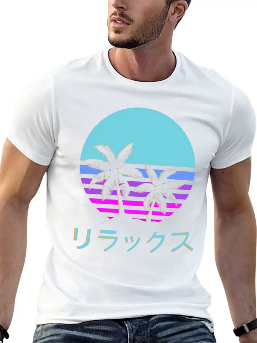 Aesthetic Vaporwave Style Retro 1980s 1990s Otaku Modern Fit Casual T-Shirt – Clean And Versatile Design