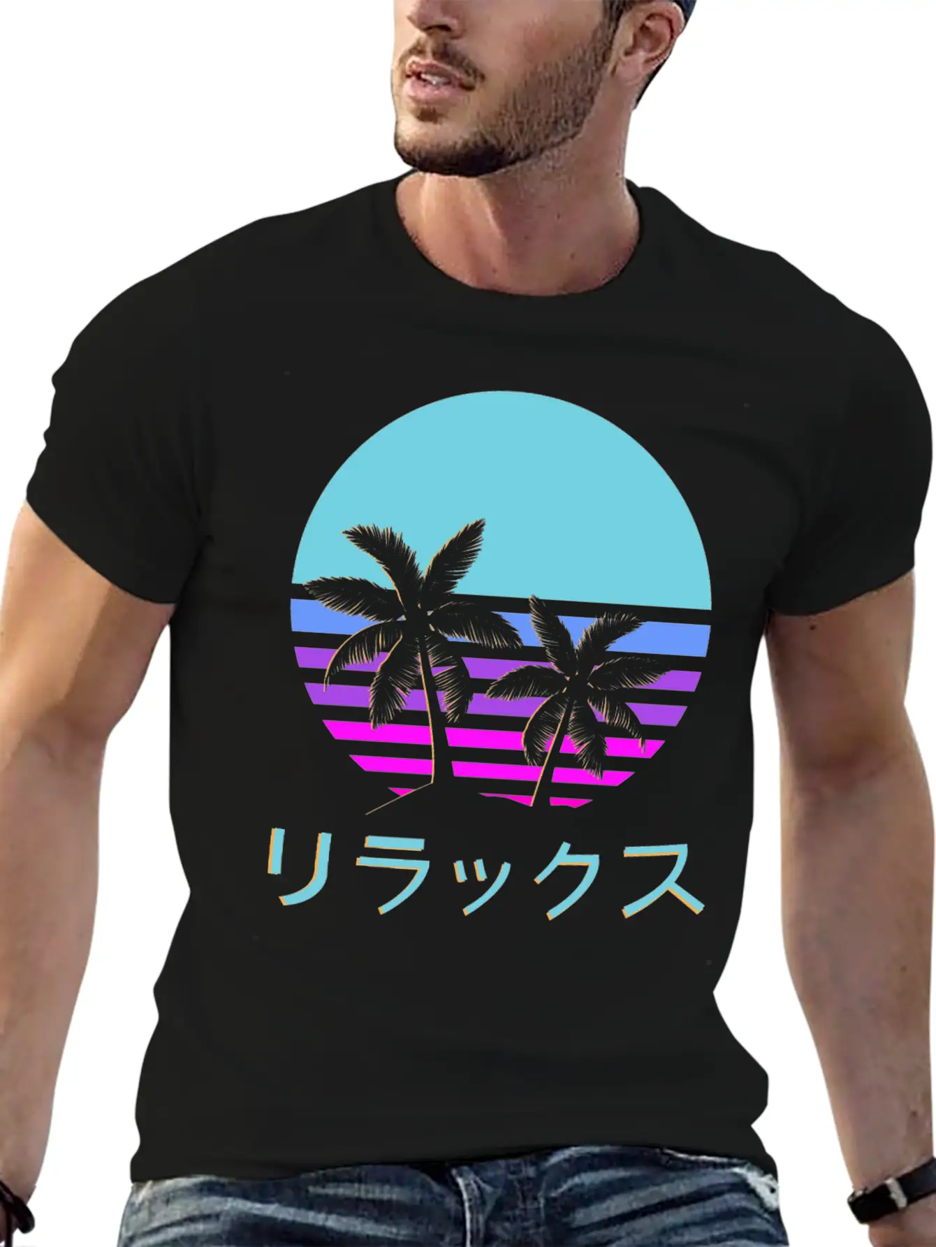 Aesthetic Vaporwave Style Retro 1980s 1990s Otaku Modern Fit Casual T-Shirt – Clean And Versatile Design