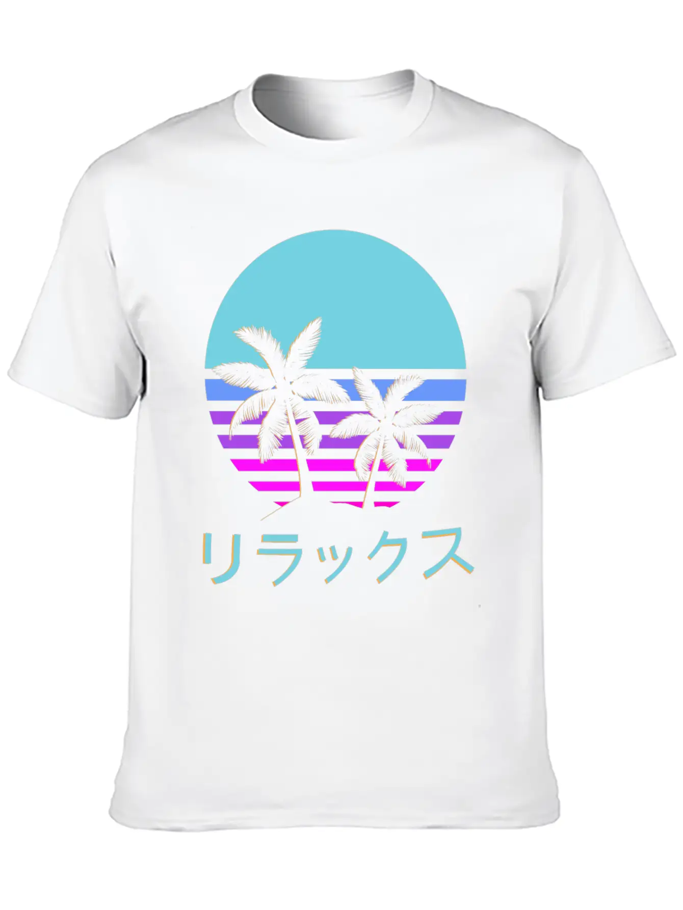 Aesthetic Vaporwave Style Retro 1980s 1990s Otaku Modern Fit Casual T-Shirt – Clean And Versatile Design
