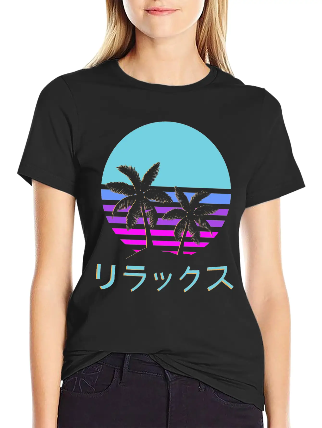 Aesthetic Vaporwave Style Retro 1980s 1990s Otaku Modern Fit Casual T-Shirt – Clean And Versatile Design