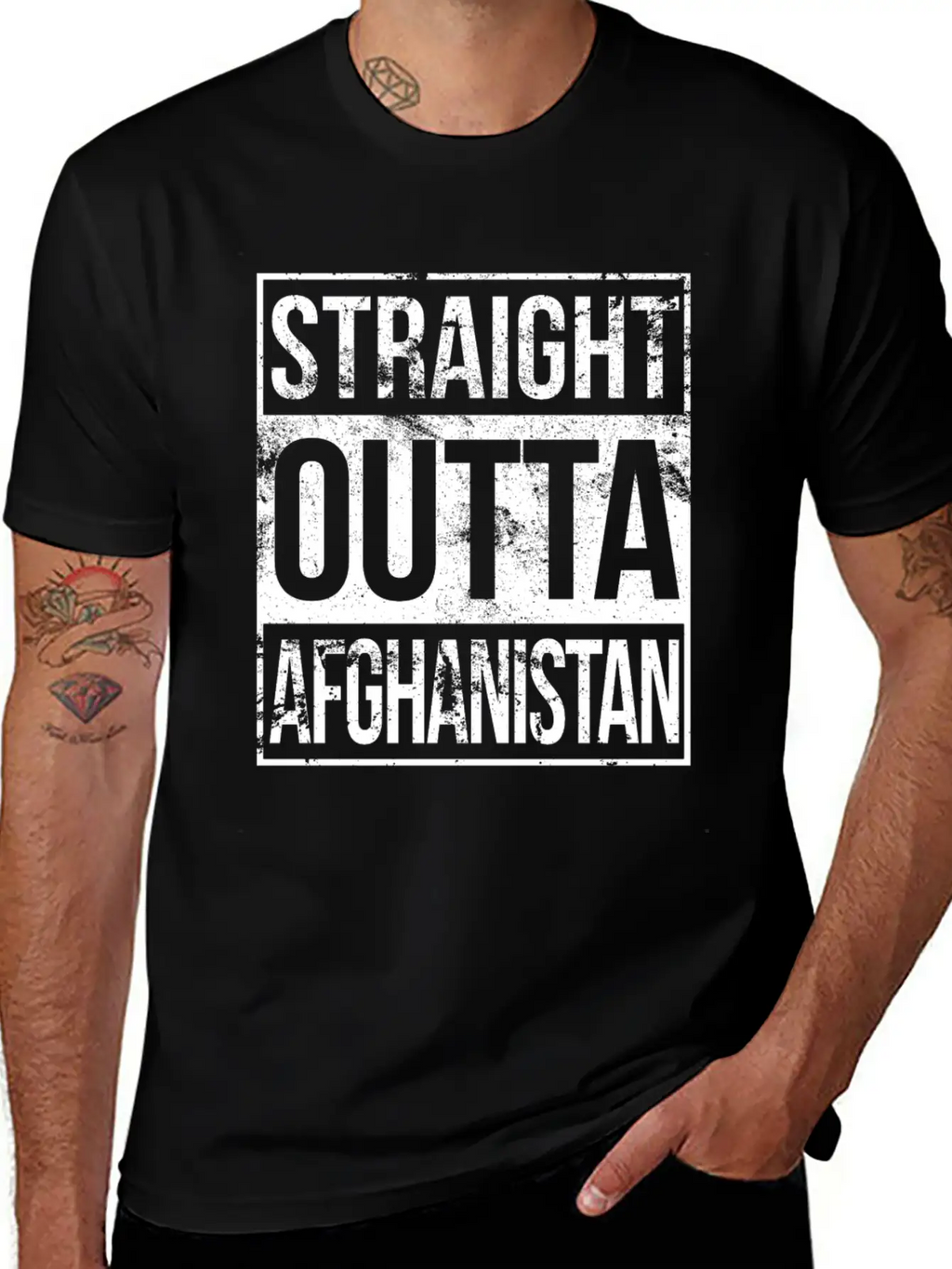 Afghanistan - Straight Outta Afghanistan T-shirt Classic Cotton Tee – Unisex Comfort For Any Season