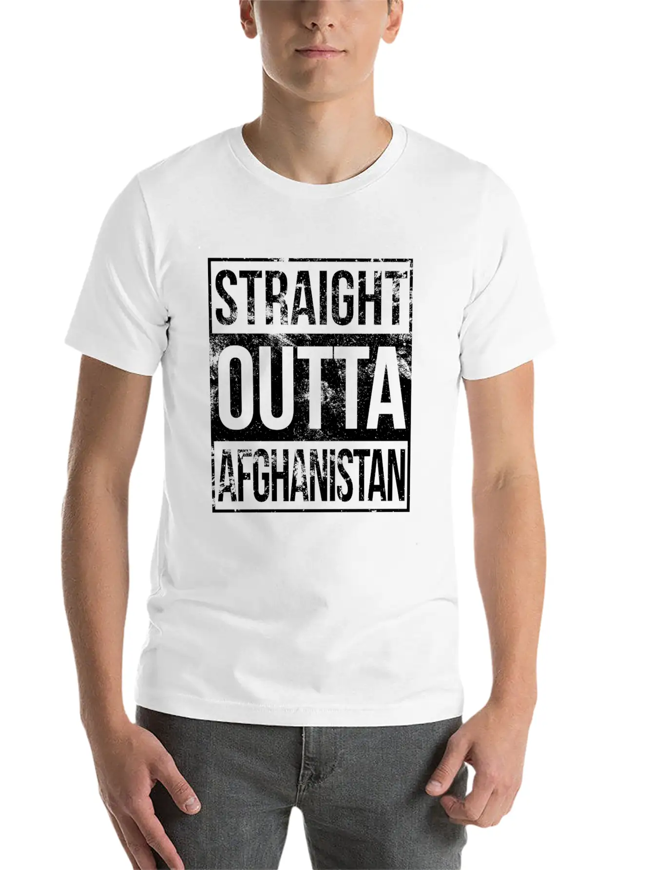 Afghanistan - Straight Outta Afghanistan T-shirt Classic Cotton Tee – Unisex Comfort For Any Season