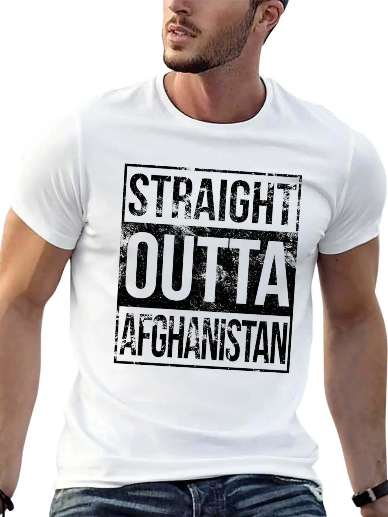 Afghanistan - Straight Outta Afghanistan T-shirt Classic Cotton Tee – Unisex Comfort For Any Season
