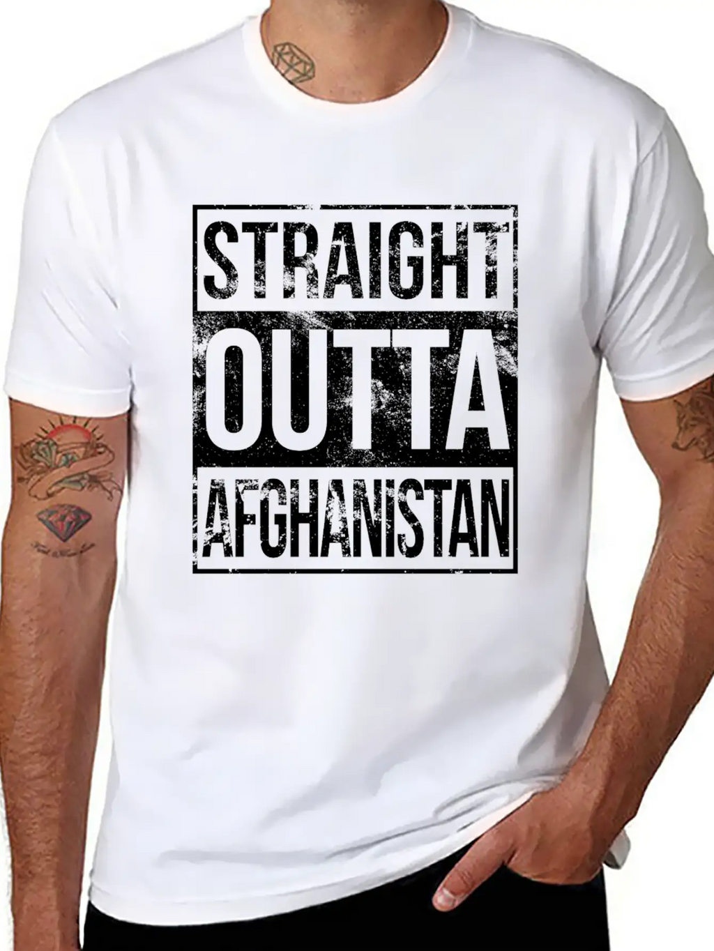 Afghanistan - Straight Outta Afghanistan T-shirt Classic Cotton Tee – Unisex Comfort For Any Season