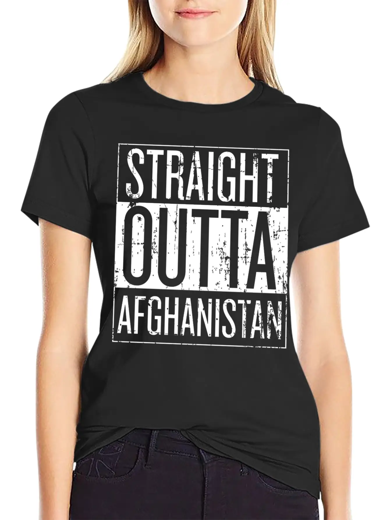 Afghanistan - Straight Outta Afghanistan T-shirt Timeless Short Sleeve Tee – Comfy And Minimalist Design