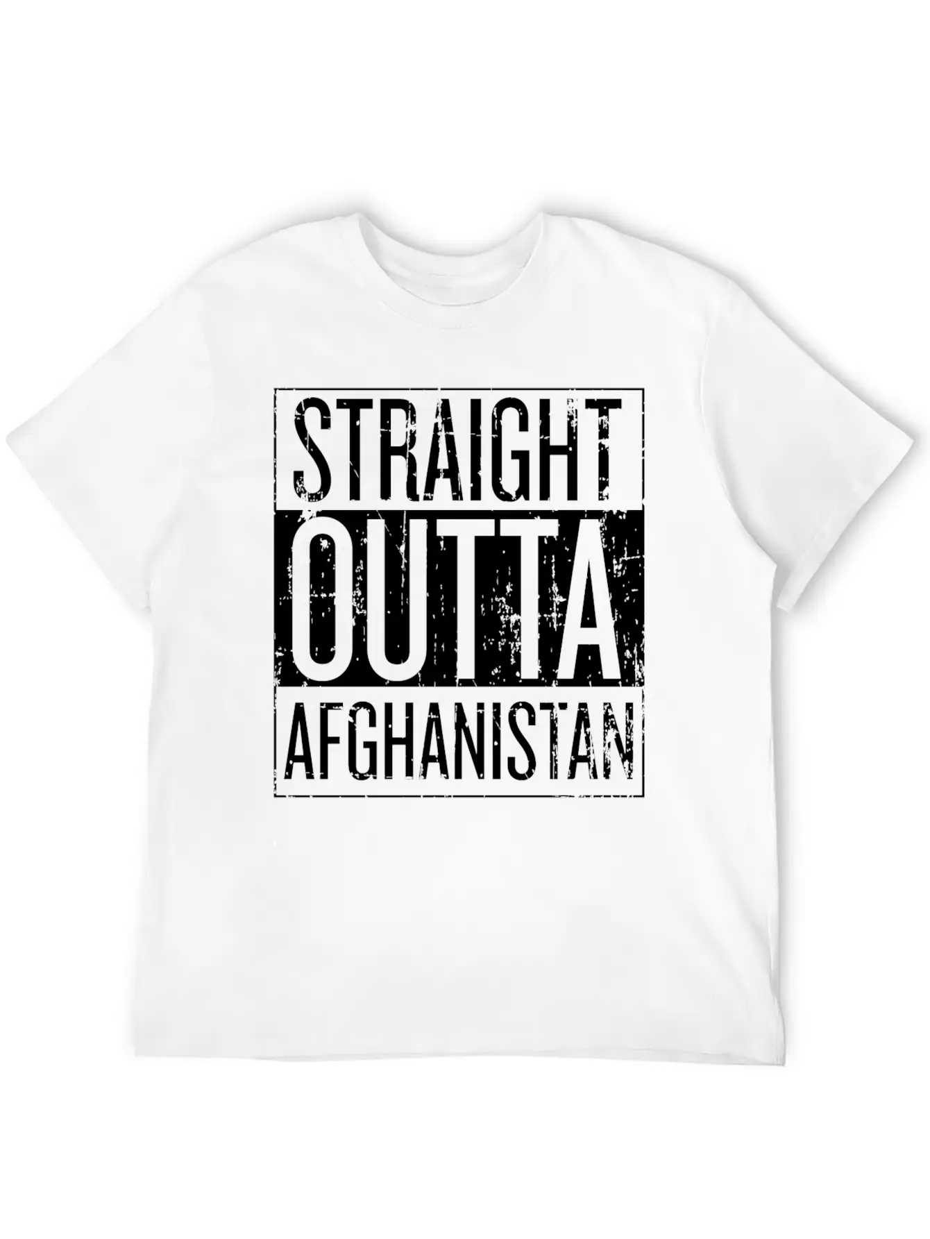 Afghanistan - Straight Outta Afghanistan T-shirt Timeless Short Sleeve Tee – Comfy And Minimalist Design