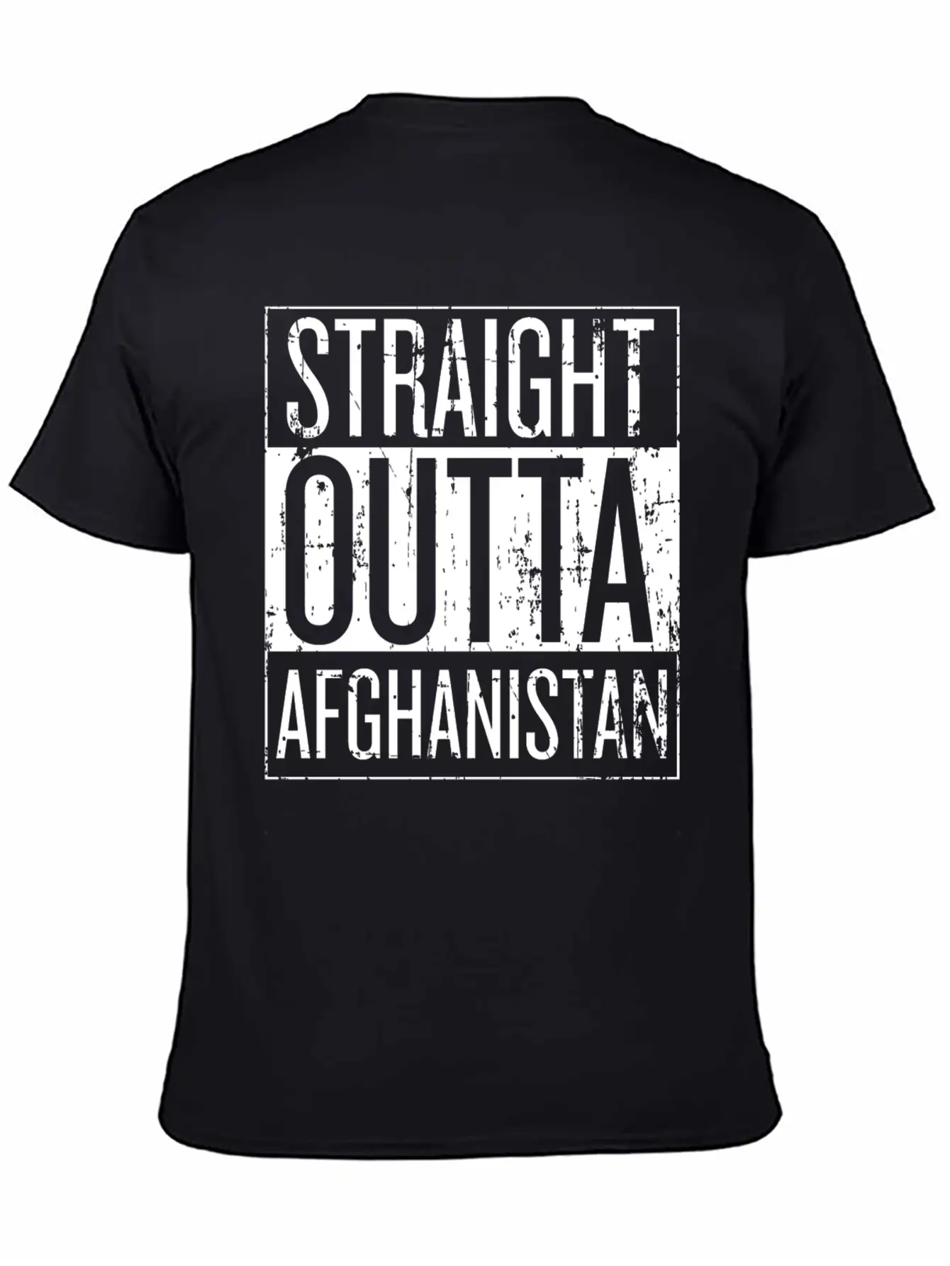 Afghanistan - Straight Outta Afghanistan T-shirt Timeless Short Sleeve Tee – Comfy And Minimalist Design