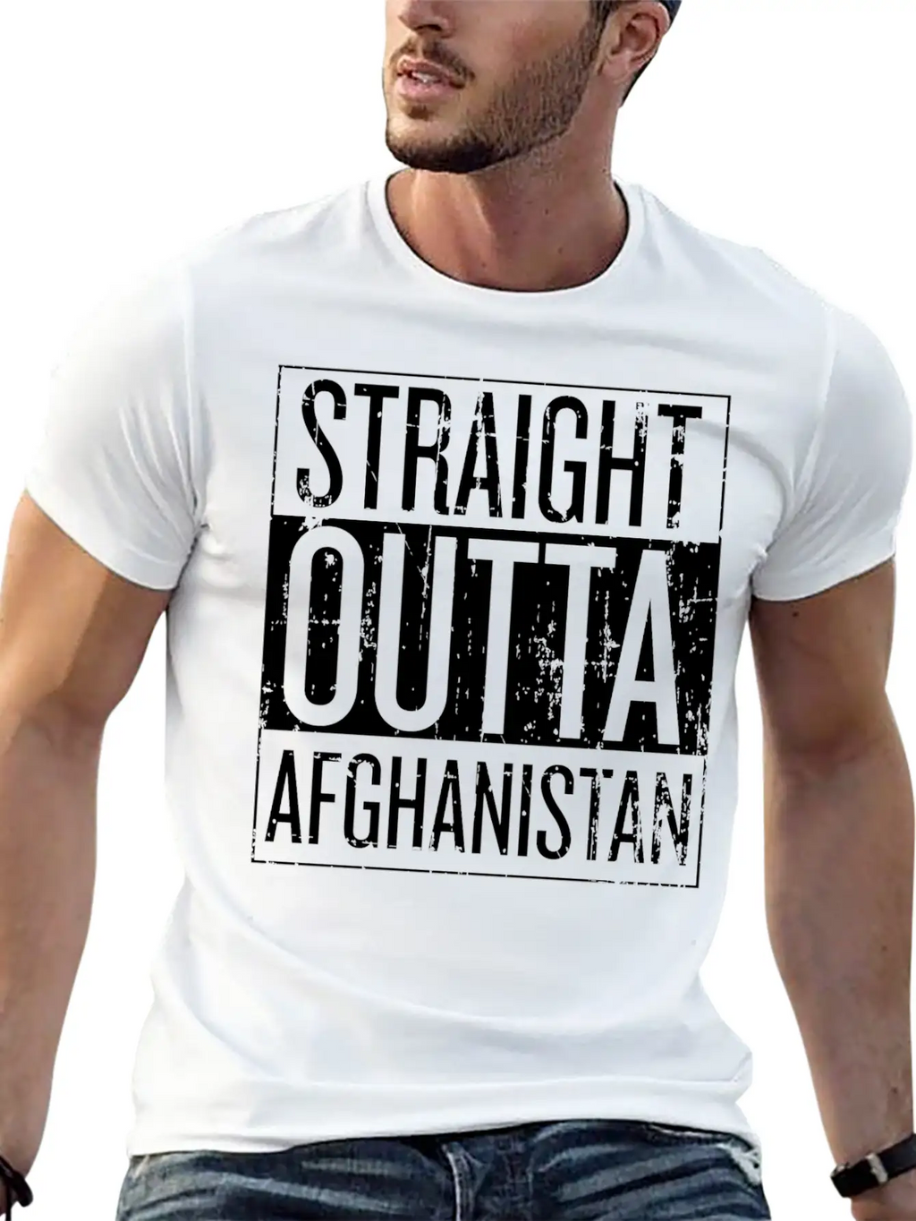 Afghanistan - Straight Outta Afghanistan T-shirt Timeless Short Sleeve Tee – Comfy And Minimalist Design