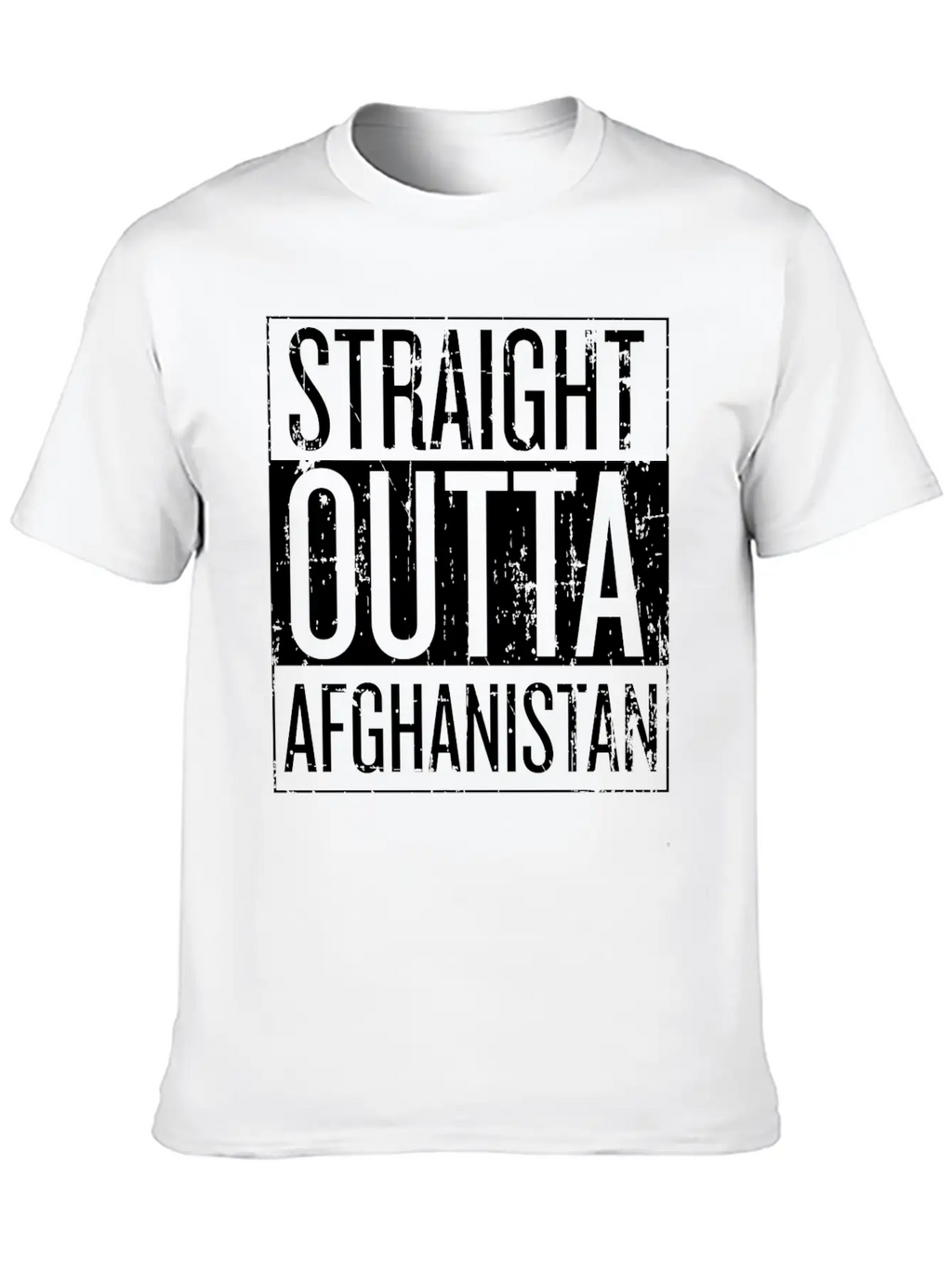 Afghanistan - Straight Outta Afghanistan T-shirt Timeless Short Sleeve Tee – Comfy And Minimalist Design