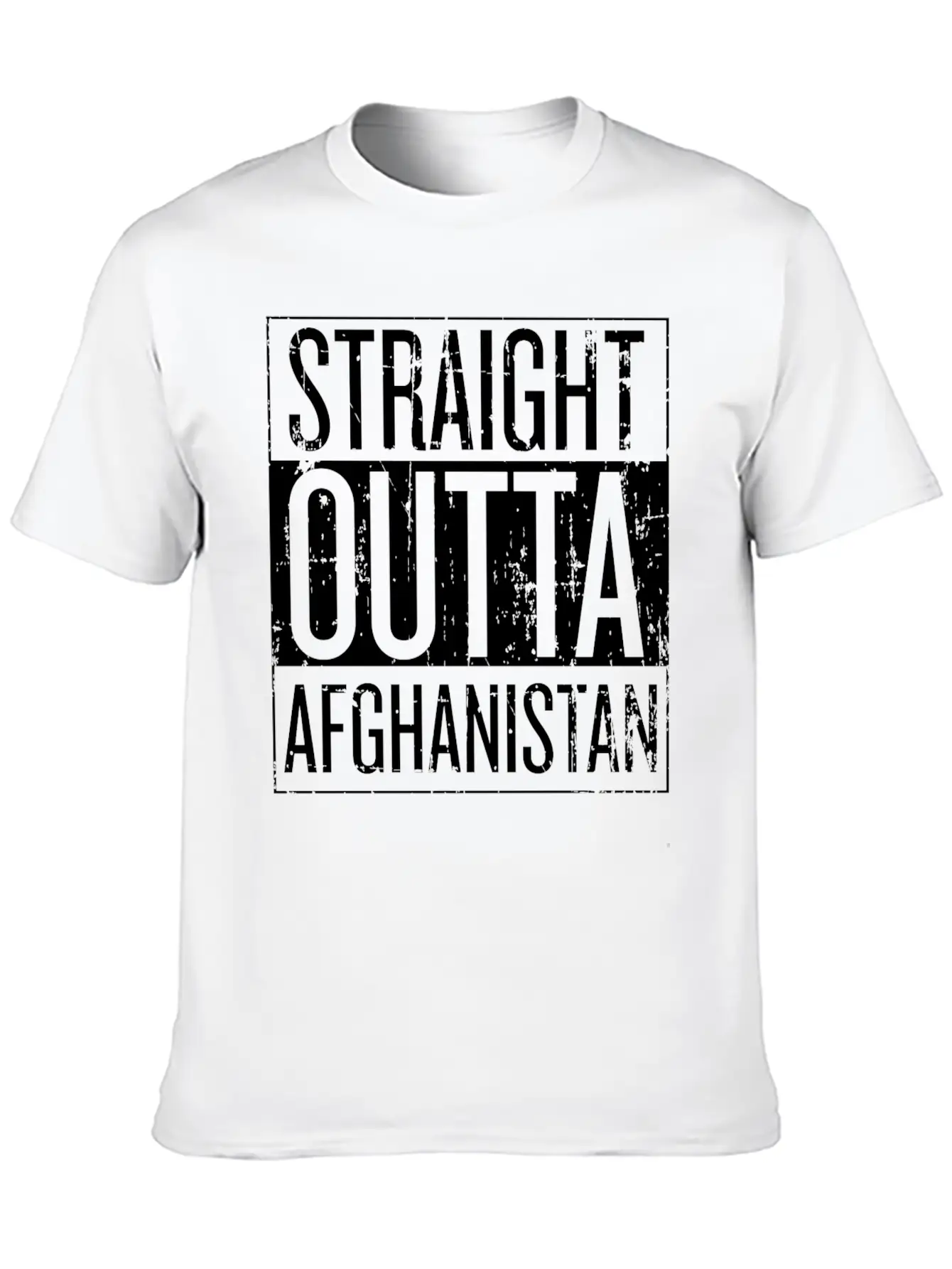 Afghanistan - Straight Outta Afghanistan T-shirt Timeless Short Sleeve Tee – Comfy And Minimalist Design