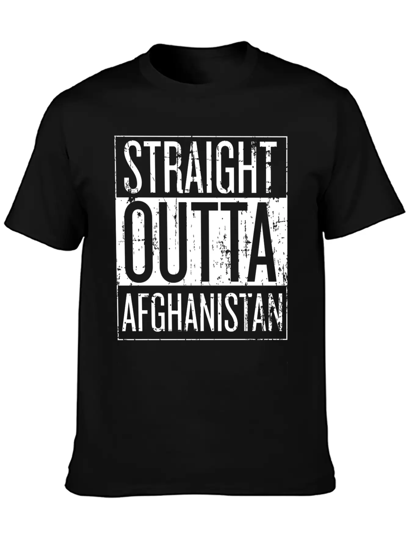 Afghanistan - Straight Outta Afghanistan T-shirt Timeless Short Sleeve Tee – Comfy And Minimalist Design