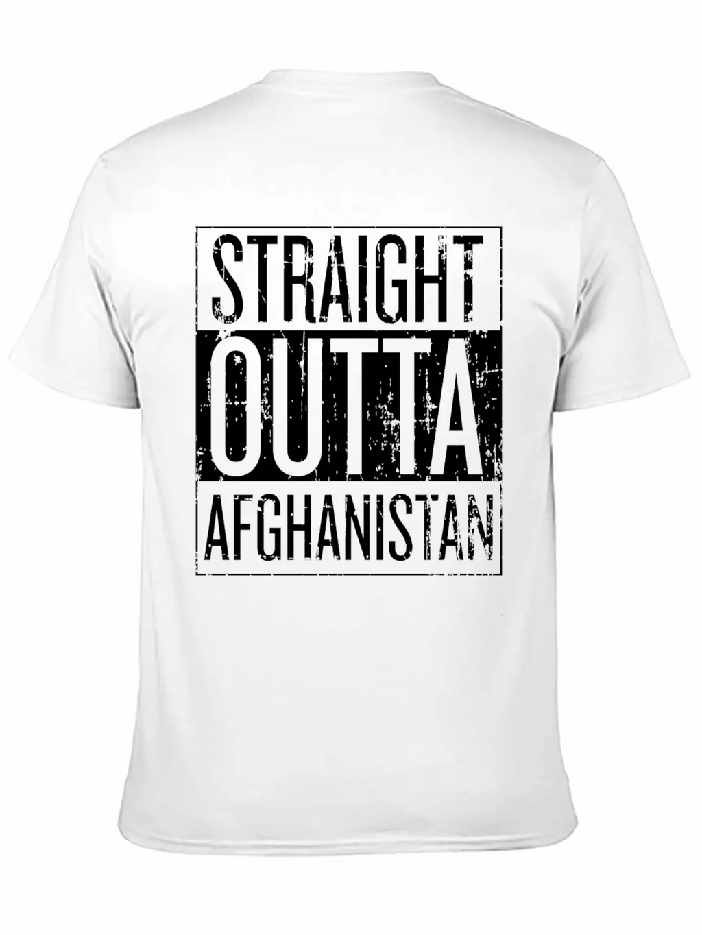 Afghanistan - Straight Outta Afghanistan T-shirt Timeless Short Sleeve Tee – Comfy And Minimalist Design
