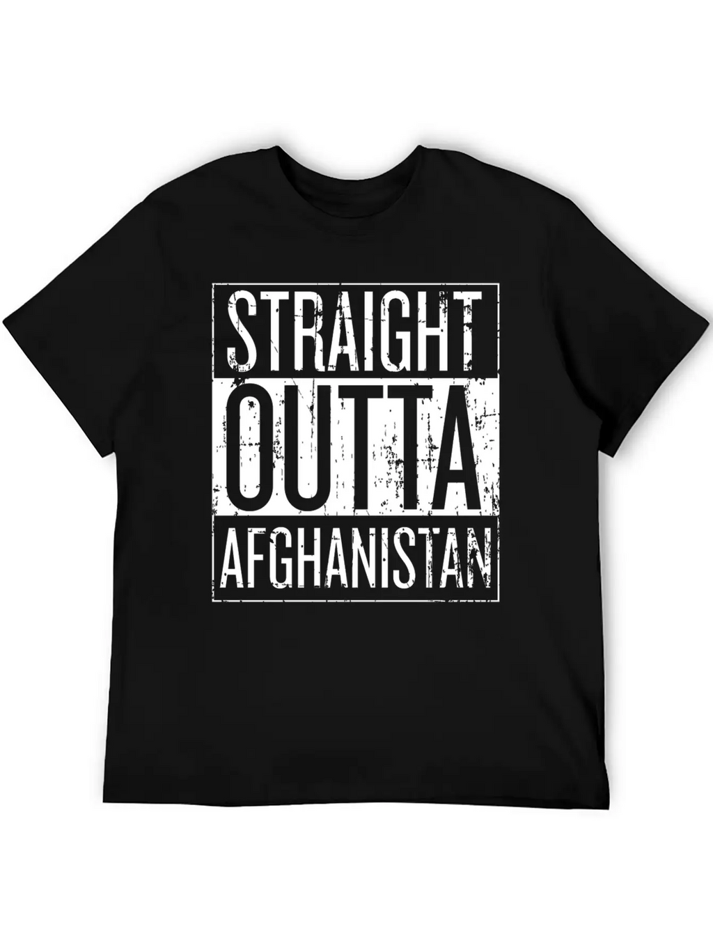 Afghanistan - Straight Outta Afghanistan T-shirt Timeless Short Sleeve Tee – Comfy And Minimalist Design
