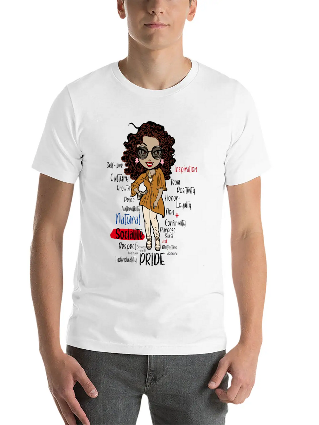 African American Pride History Natural Socialite P Essential Unisex Summer Tee – Soft Cotton Casual Fit