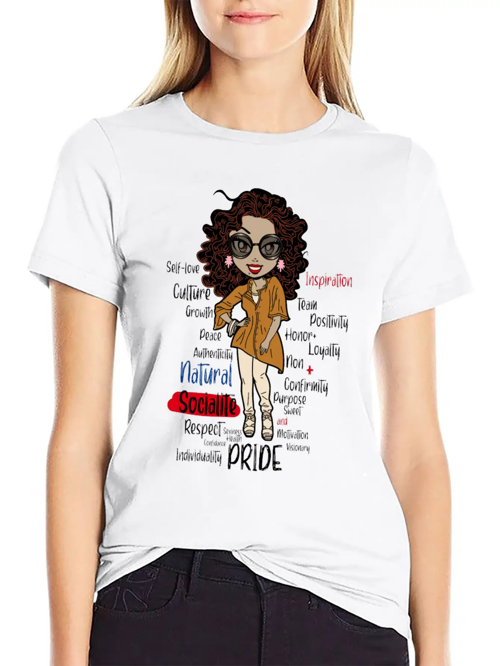 African American Pride History Natural Socialite P Essential Unisex Summer Tee – Soft Cotton Casual Fit