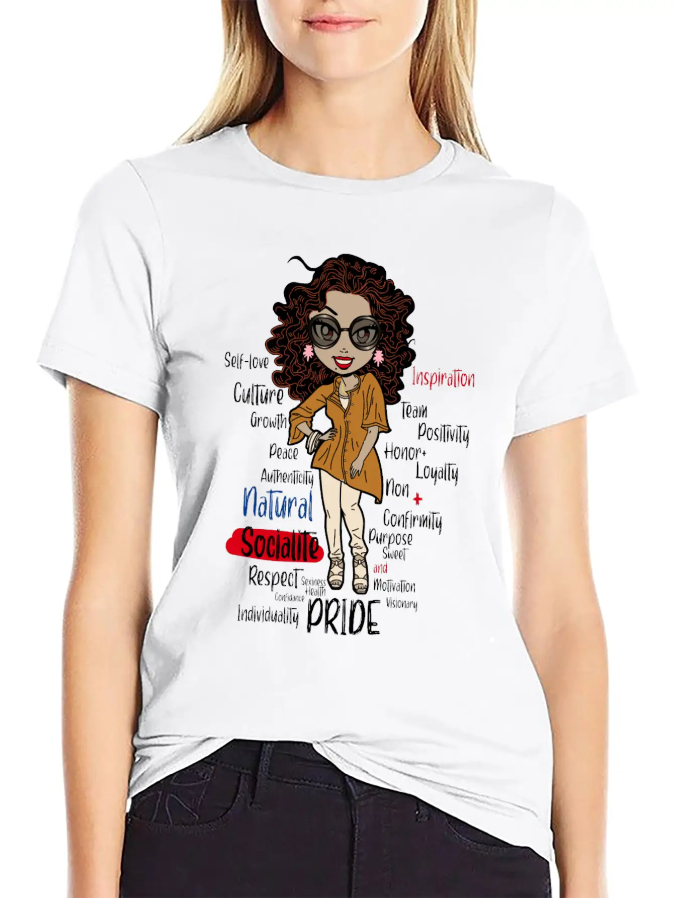 African American Pride History Natural Socialite P Essential Unisex Summer Tee – Soft Cotton Casual Fit