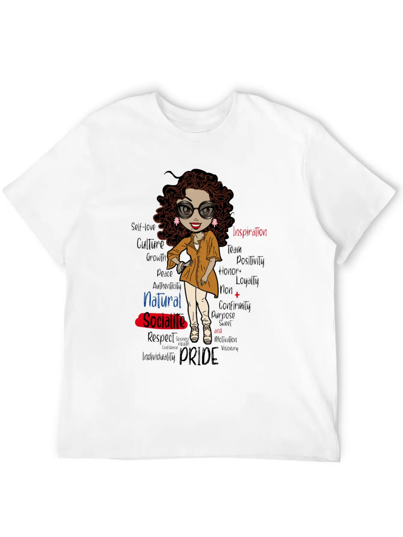 African American Pride History Natural Socialite P Essential Unisex Summer Tee – Soft Cotton Casual Fit