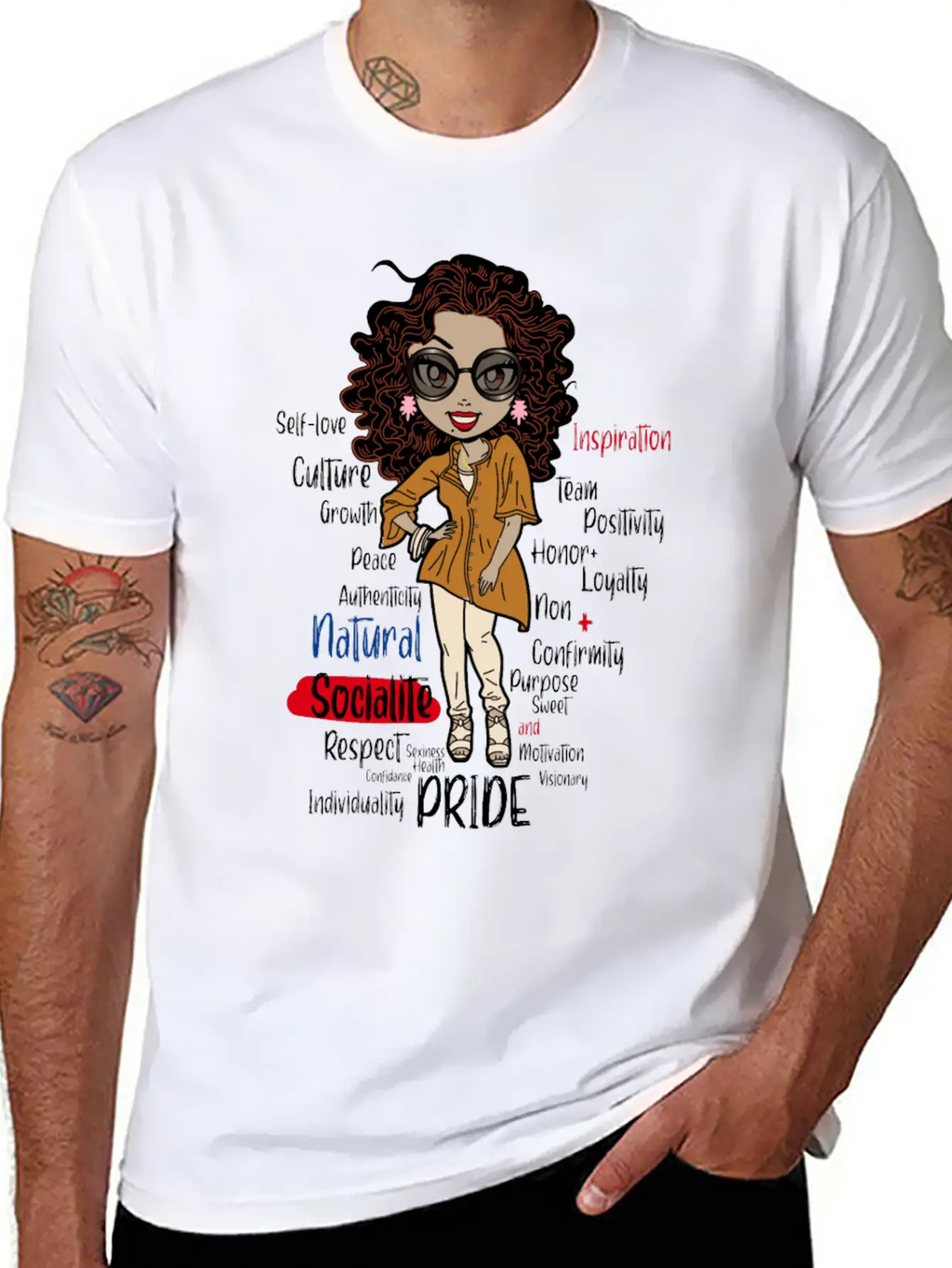 African American Pride History Natural Socialite P Essential Unisex Summer Tee – Soft Cotton Casual Fit