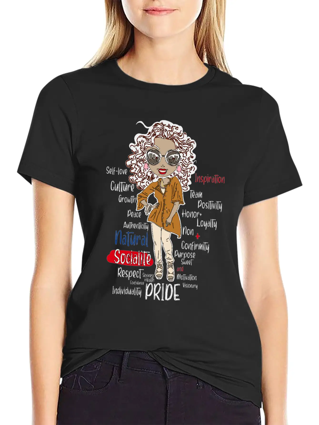 African American Pride History Natural Socialite P Essential Unisex Summer Tee – Soft Cotton Casual Fit