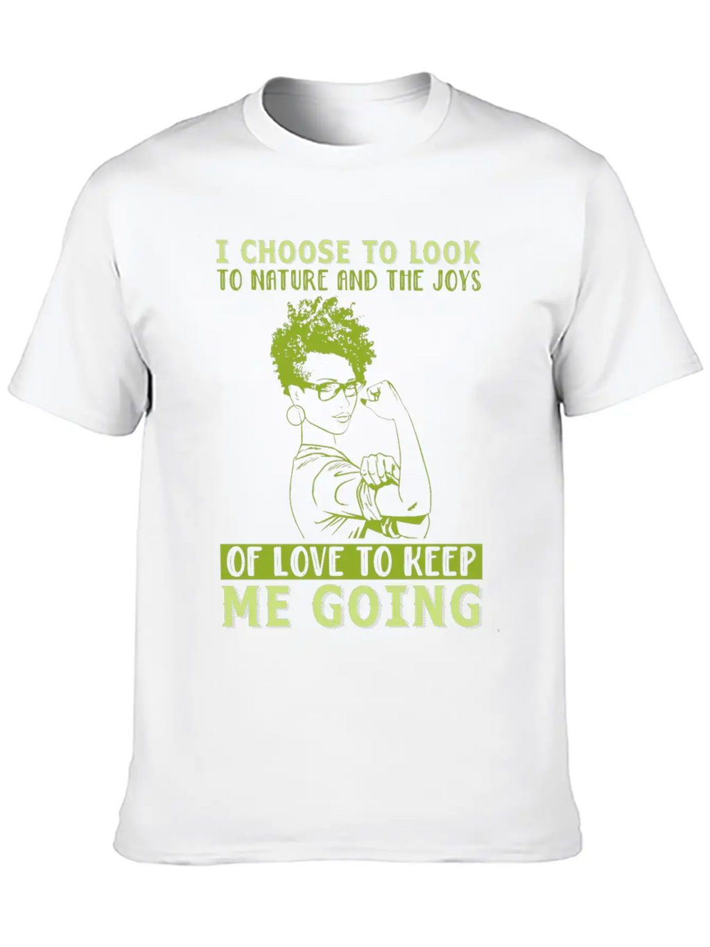 Afro: I Choose To Look To Nature And The Joys Classic Cotton Tee – Unisex Comfort For Any Season