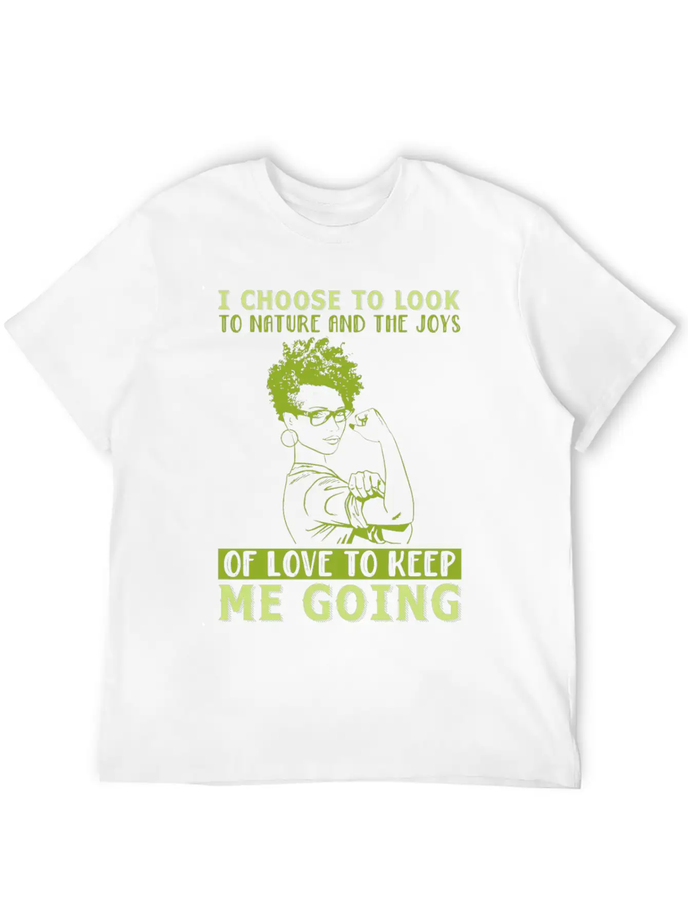 Afro: I Choose To Look To Nature And The Joys Classic Cotton Tee – Unisex Comfort For Any Season