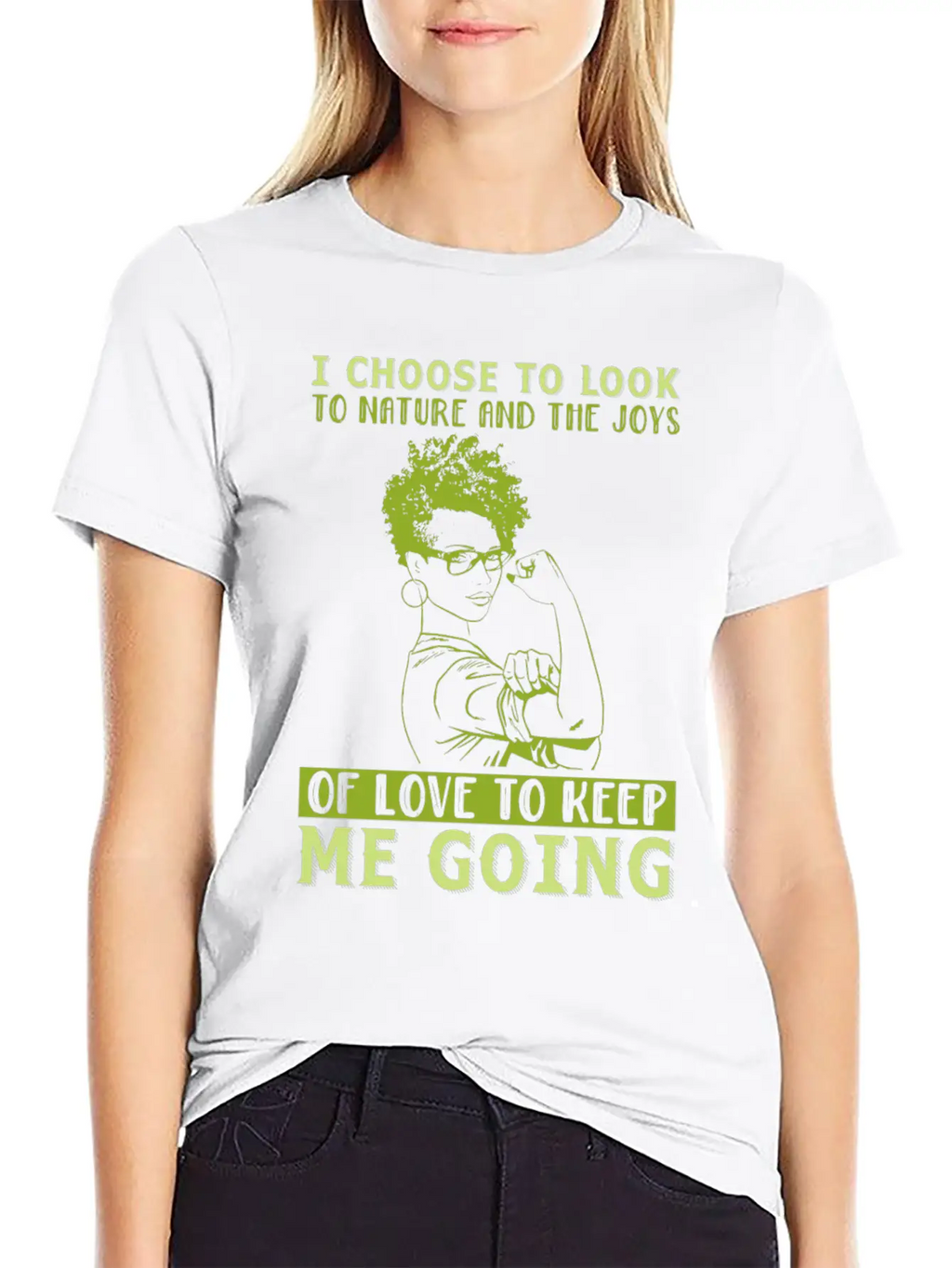 Afro: I Choose To Look To Nature And The Joys Classic Cotton Tee – Unisex Comfort For Any Season