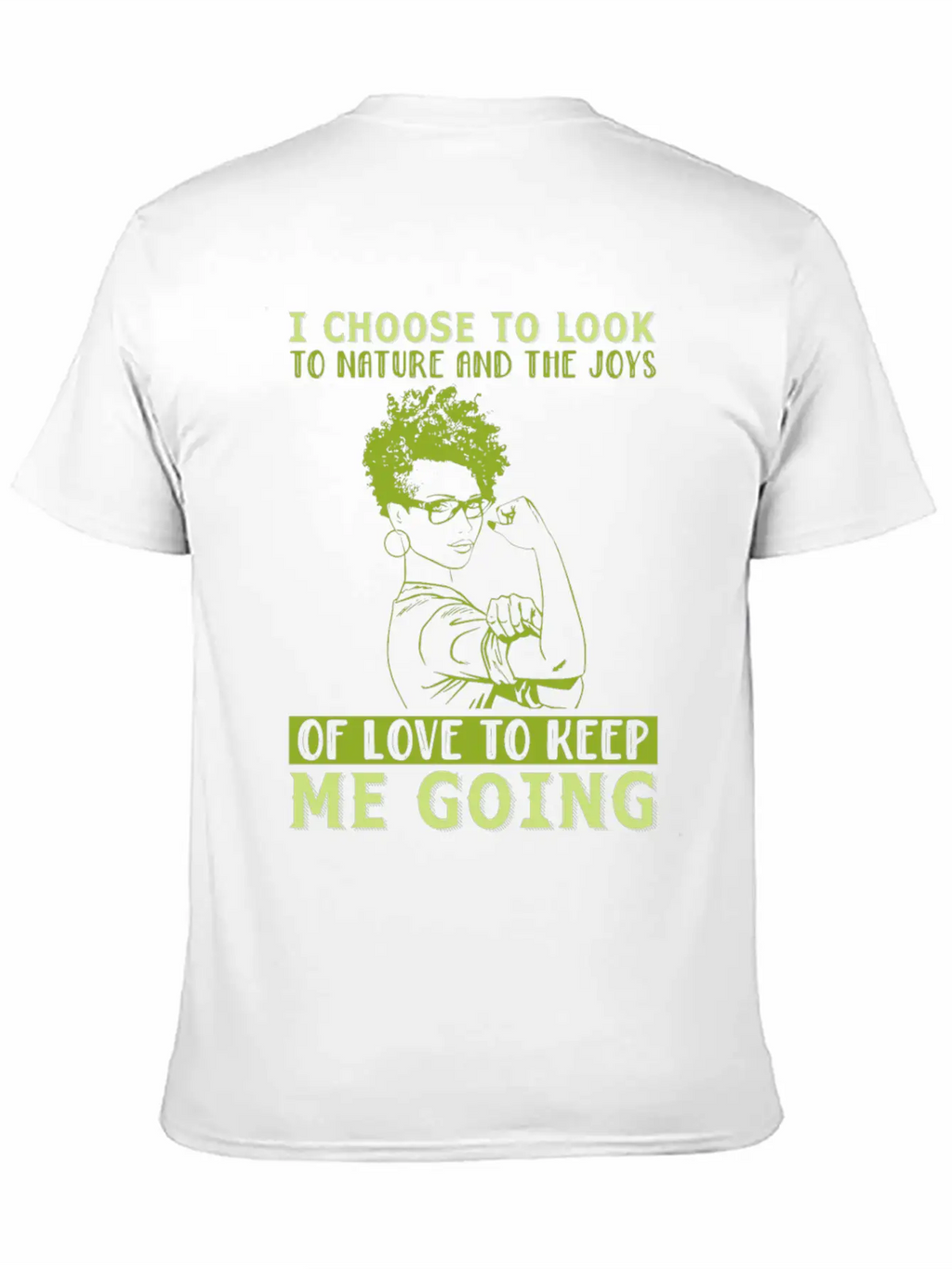 Afro: I Choose To Look To Nature And The Joys Classic Cotton Tee – Unisex Comfort For Any Season