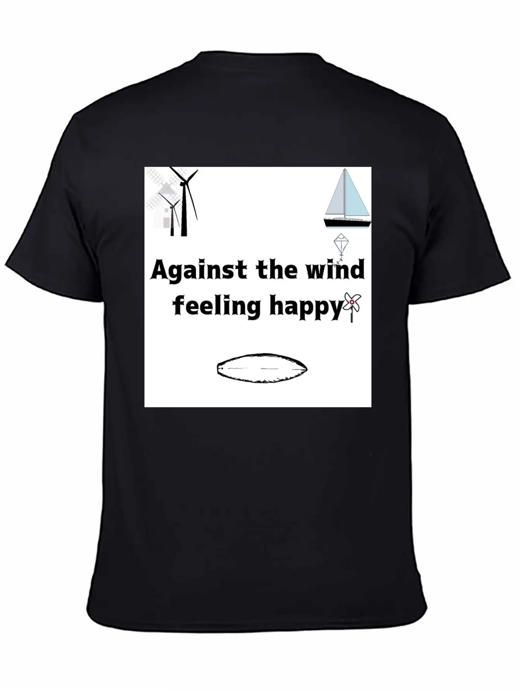 Against The Wind Feeling Happy Stylish Everyday T-Shirt – Unisex Basic Cotton Tee
