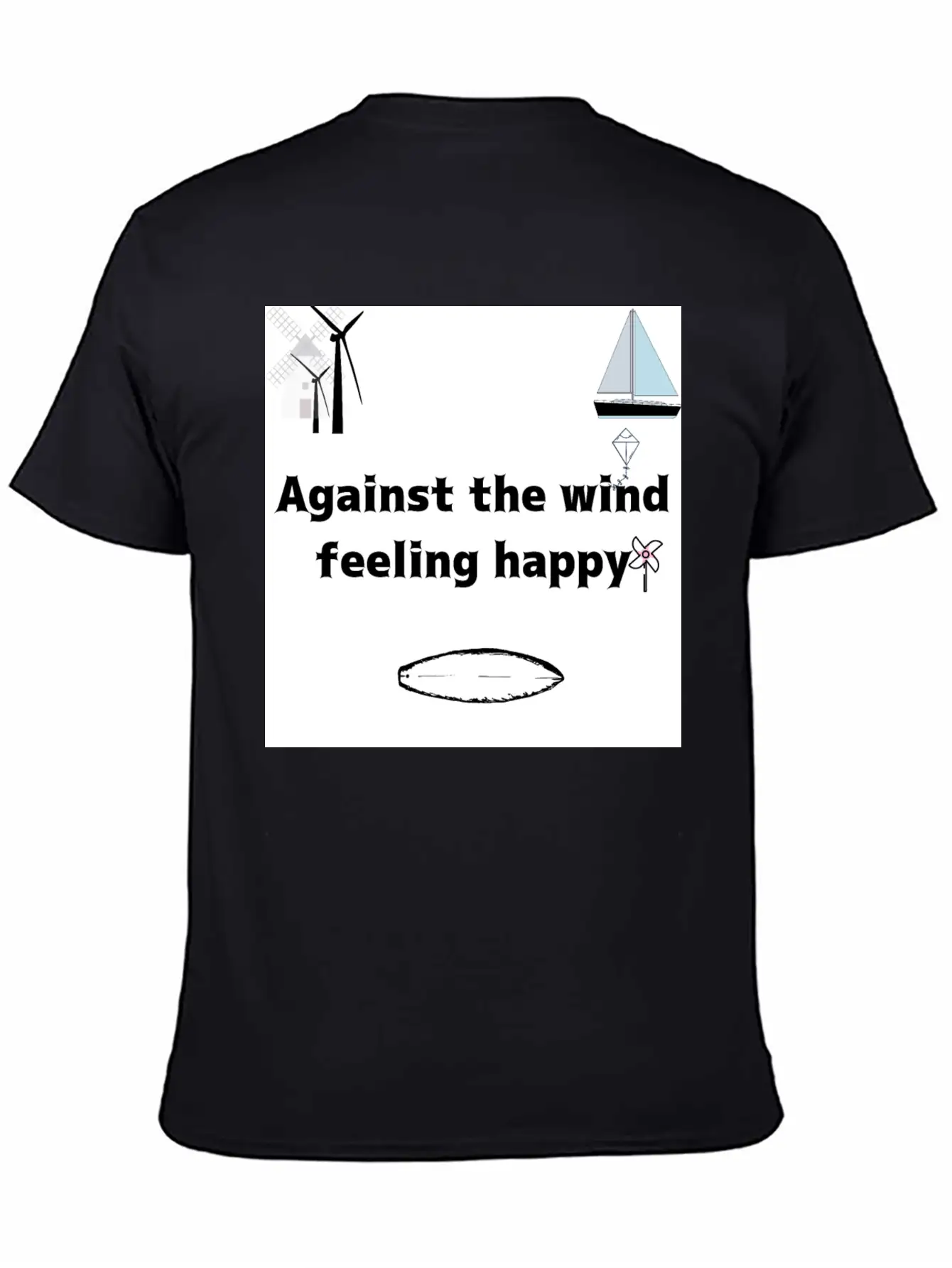 Against The Wind Feeling Happy Stylish Everyday T-Shirt – Unisex Basic Cotton Tee