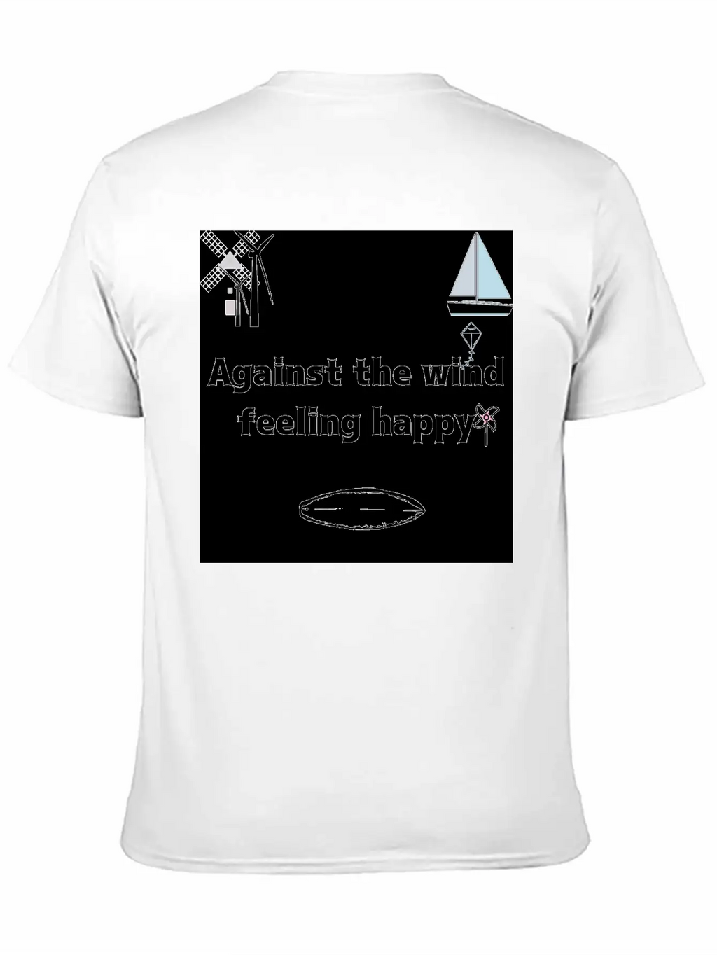 Against The Wind Feeling Happy Stylish Everyday T-Shirt – Unisex Basic Cotton Tee