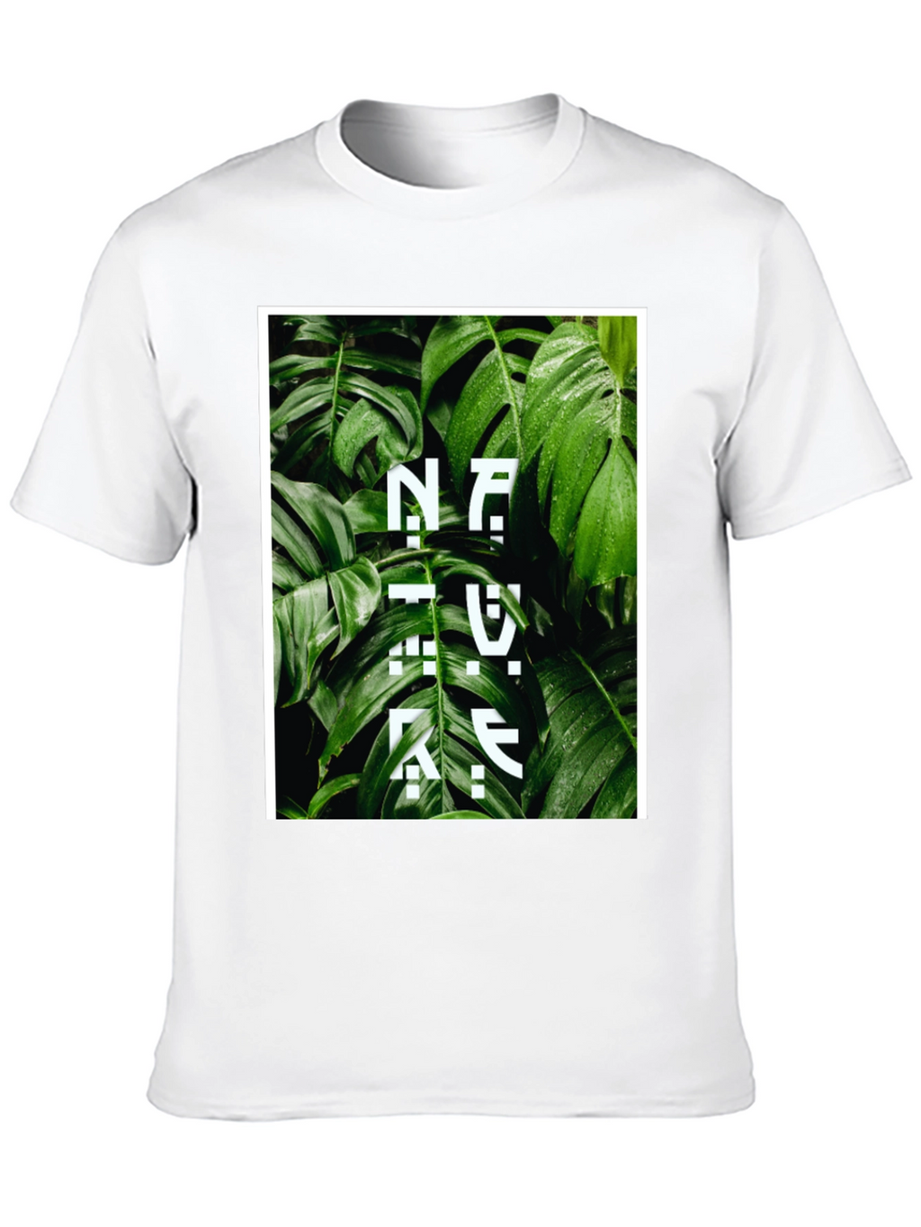 Nature Inspired Graphic Tee - Stylish Black Cotton T-Shirt