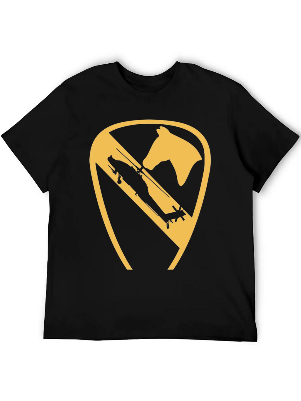 AH64 Apache Air Cav Vintage Essential Unisex Summer Tee – Soft Cotton Casual Fit