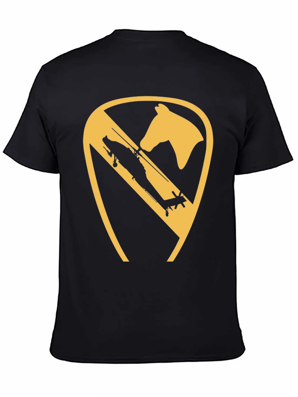 AH64 Apache Air Cav Vintage Essential Unisex Summer Tee – Soft Cotton Casual Fit
