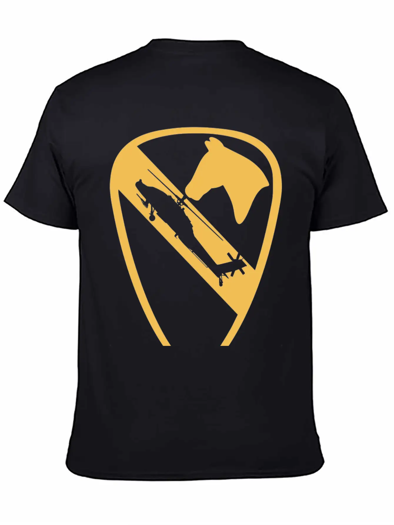 AH64 Apache Air Cav Vintage Essential Unisex Summer Tee – Soft Cotton Casual Fit