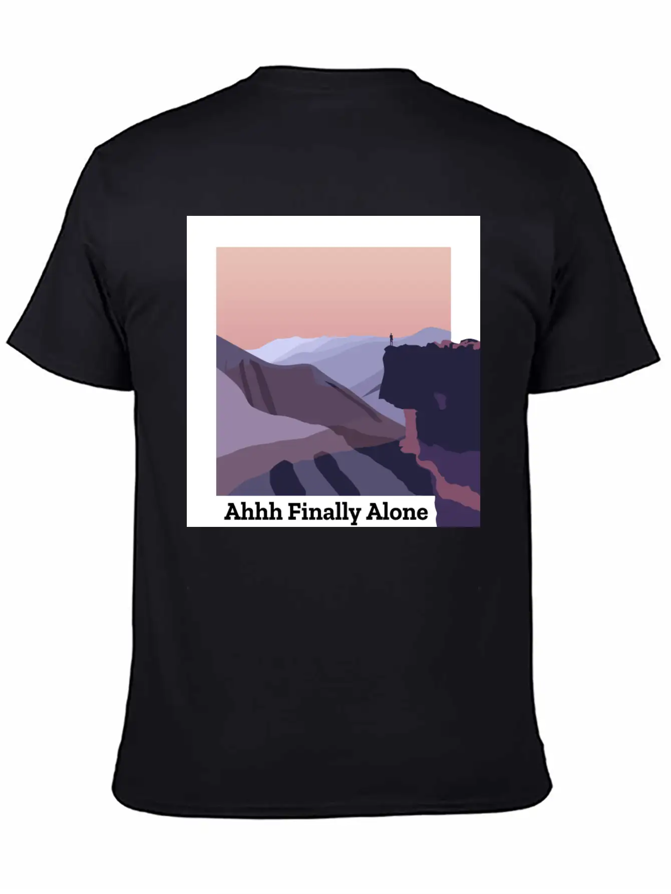 Ahhh Finally Alone Timeless Short Sleeve Tee – Comfy And Minimalist Design
