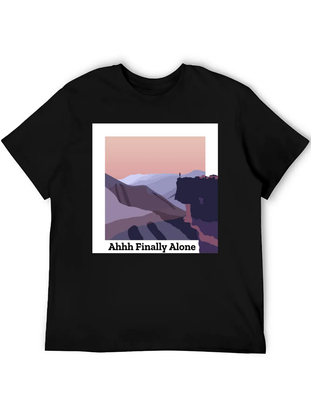 Ahhh Finally Alone Timeless Short Sleeve Tee – Comfy And Minimalist Design