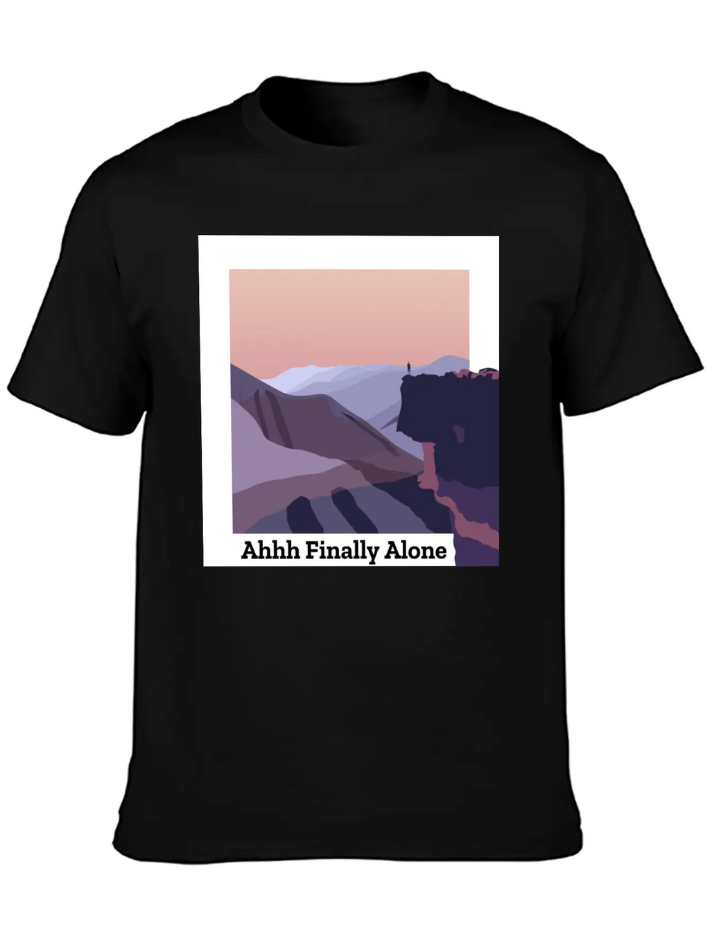 Ahhh Finally Alone Timeless Short Sleeve Tee – Comfy And Minimalist Design