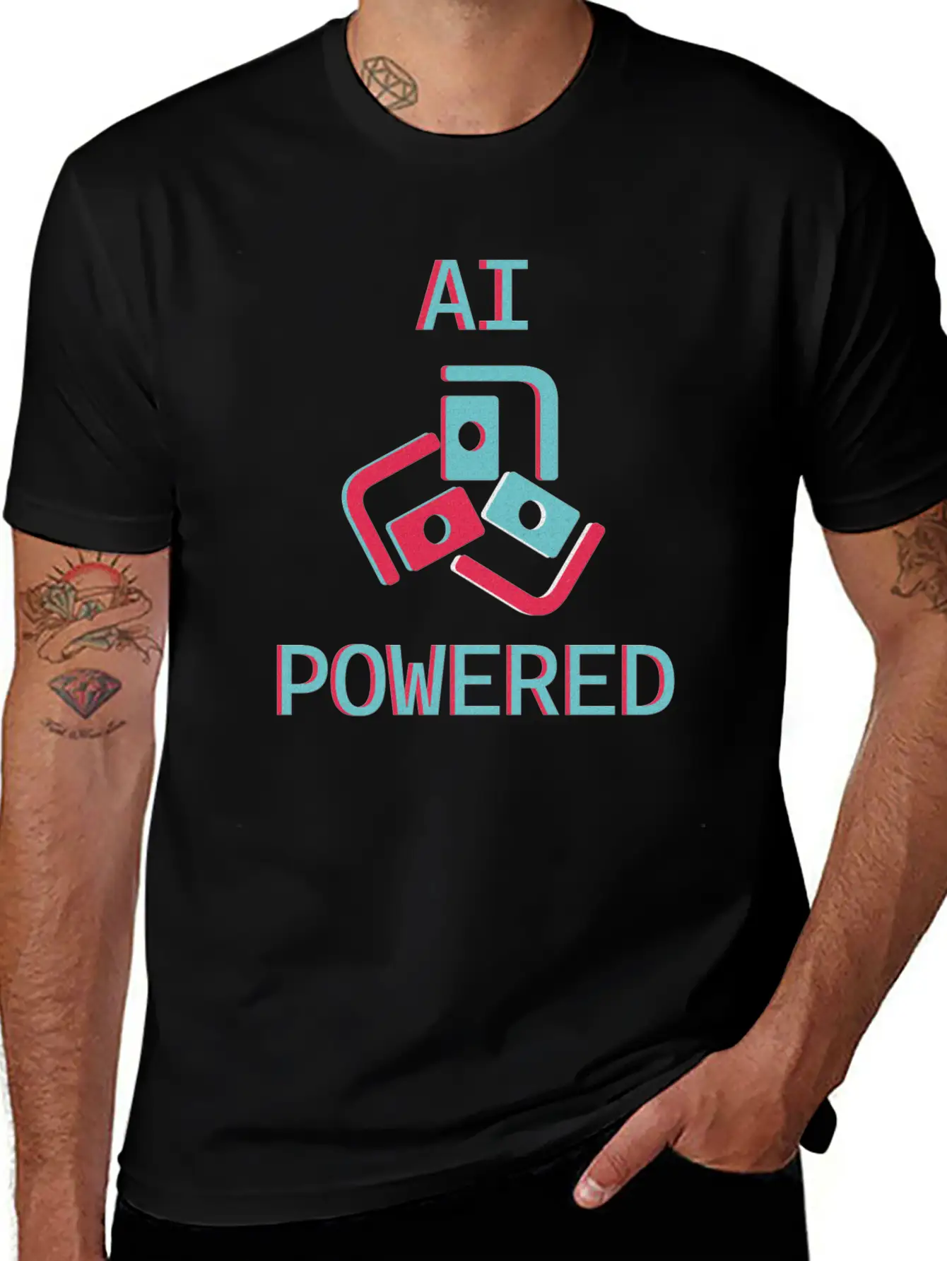 AI POWERED - Artificial Intelligence Powered Basic Graphic T-Shirt – Daily Comfort In Soft Cotton